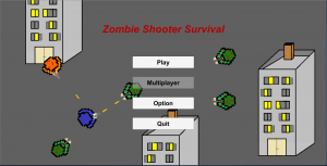 Zombie Shooter Survival Menu